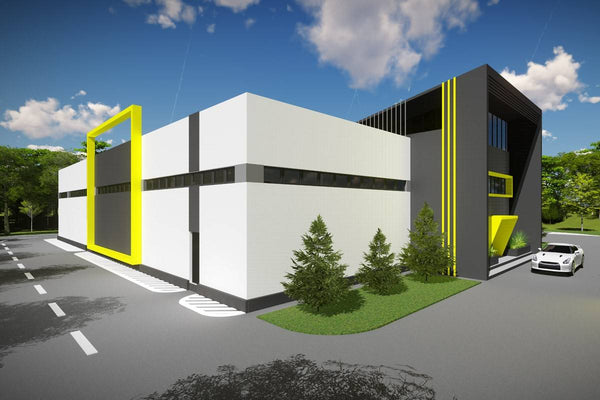 3 Story Industrial Steel Frame Building Construction 001 - building design picture 2