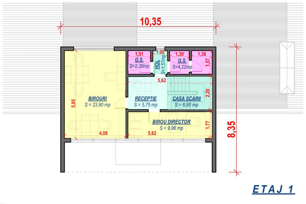 3 Story Industrial Steel Frame Building Construction 001 - building floor plan 1
