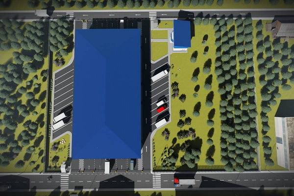 2 Floor Commercial Steel Frame Building Construction 009 - building roof