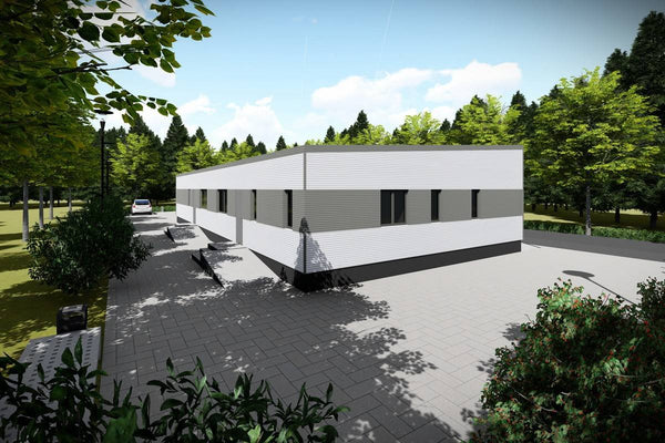 1 Story Commercial Steel Frame Building Construction 008 - building design picture 3