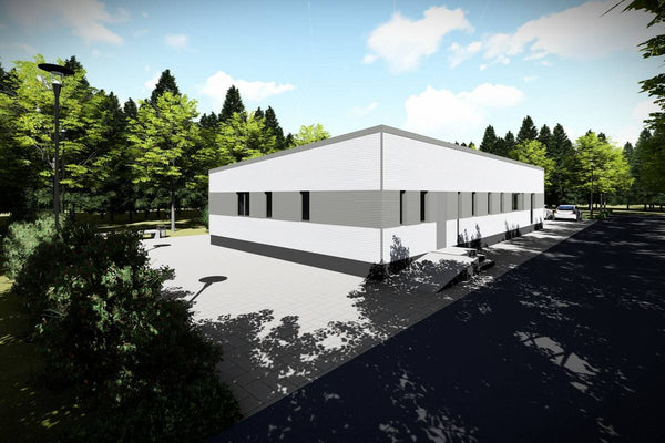 1 Story Commercial Steel Frame Building Construction 008 - building design picture 4