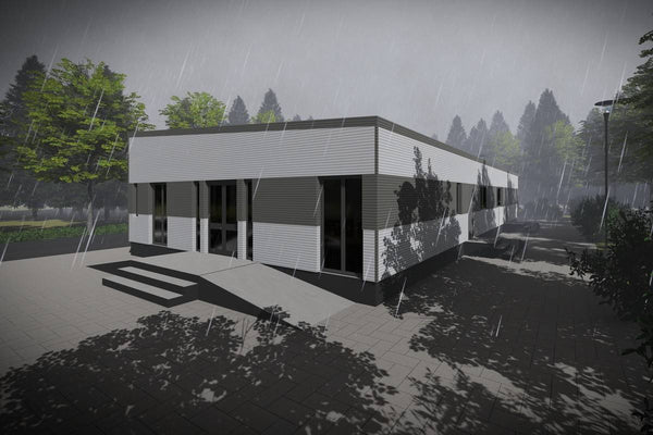 1 Story Commercial Steel Frame Building Construction 008 - building design picture 5