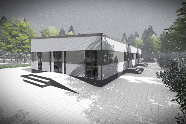 1 Story Commercial Steel Frame Building Construction 008 - building design picture 6