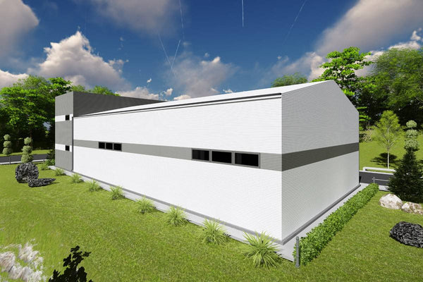 2 Storey Industrial Steel Frame Building Construction 002 - building design image 2