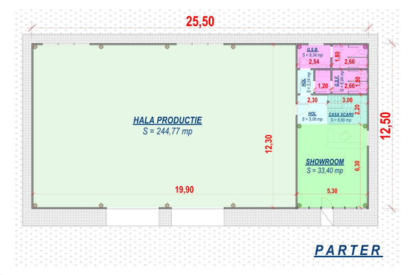 2 Storey Industrial Steel Frame Building Construction 002 - building plan