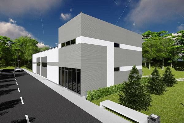 2 Storey Industrial Steel Frame Building Construction 002 - building design image 4