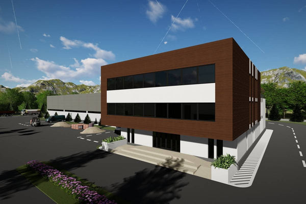 Three Story Industrial Steel Frame Building Construction 003 - building design image 2