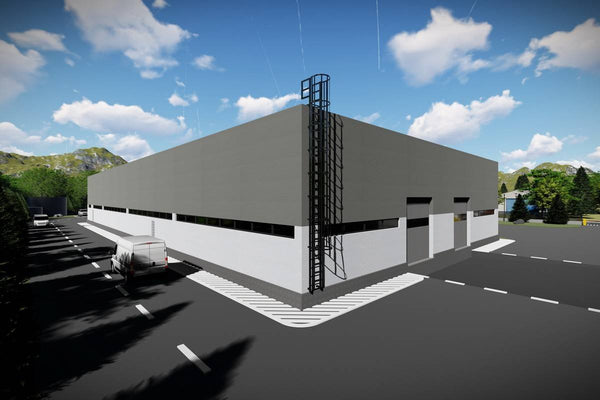 Three Story Industrial Steel Frame Building Construction 003 - building design image 4