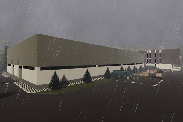 Three Story Industrial Steel Frame Building Construction 003 - building design image 5