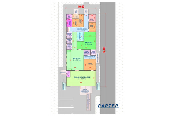 2 Story Commercial Steel Frame Building Construction 007 - building plan 1
