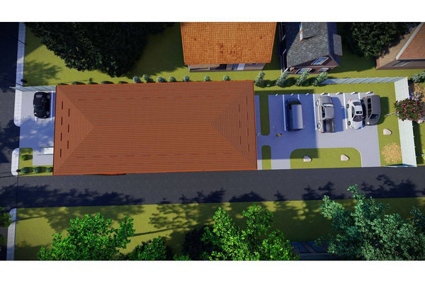 2 Story Commercial Steel Frame Building Construction 007 - building roof