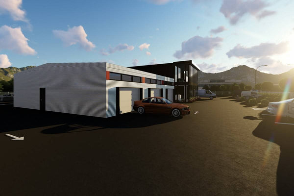 Two Story Commercial Steel Frame Building Construction 005 - building design image 8