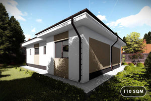 1 Storey Steel Frame House With 2 Bedrooms Model 110-082 - house exterior design picture 1 thumbnail