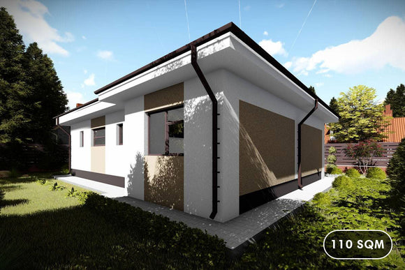1 Storey Steel Frame House With 2 Bedrooms Model 110-082 - house exterior design picture 1