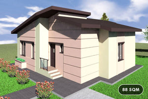 1 Story Steel Frame House With 1 Bedroom Model 088-019 - house design image 1 thumbnail