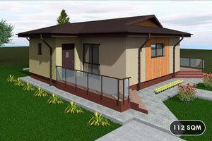 1 Story Steel Frame House With One Bedroom Model 112-021 - house exterior picture 1 thumbnail