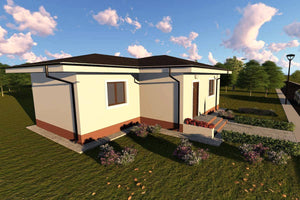 1 Storey Steel Frame House With One Bedroom Number 075-033 - house front design picture 2 thumbnail