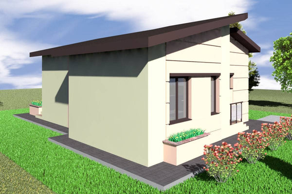 1 Story Steel Frame House With 1 Bedroom Model 088-019 - house design image 2