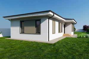1 Story Steel Frame House With Back Terrace model 110-112 - house design image 5 thumbnail