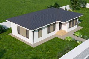 1 Story Steel Frame House With Back Terrace model 110-112 - house design image 8 thumbnail