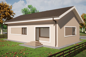 1 Story Steel Frame House With Three Bedrooms Model 120-095 - house design image 3 thumbnail