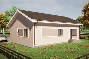 1 Story Steel Frame House With Three Bedrooms Model 120-095 - house design image 4 thumbnail