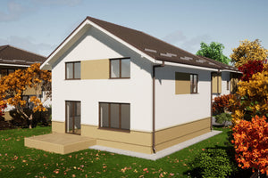 2 Floors Steel Frame House 3 Bedooms and 3 Baths 182-104 - exterior design photo 3 thumbnail