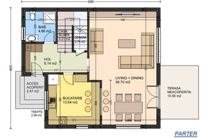 2 Floors Steel Frame House 3 Bedooms and 3 Baths 182-104 - ground floor partitioning thumbnail