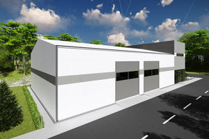 2 Storey Industrial Steel Frame Building Construction 002 - building design image 1 thumbnail