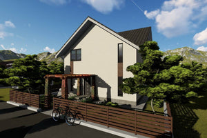 2 Storey Steel Frame House With 3 Bedrooms Model 180-070 - house design image 2 thumbnail