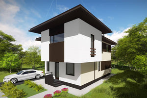 2 Storey Steel Frame House With Three Bedrooms Model 167-023 - home exterior design image 2 thumbnail