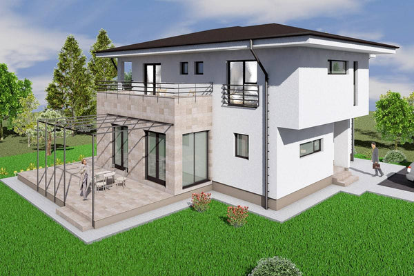 2 Storey Steel Frame House With Three Bedrooms Model 250-009 - house design picture 3