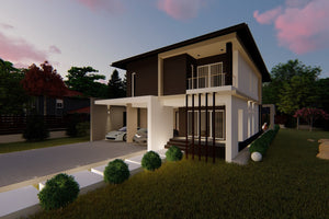 2 Story Steel Frame House With 3 Bedrooms Model 258-061 - home design picture 2 thumbnail