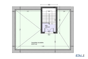 3 Story Steel Frame House With Rooftop Terrace Model 281-105 - 2nd floor design image 1 thumbnail