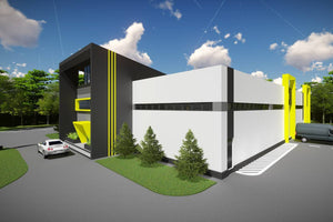 3 Story Industrial Steel Frame Building Construction 001 - building design picture 1 thumbnail