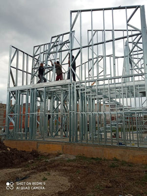 115 sqm Metal Structure House Installation in Berceni thumbnail