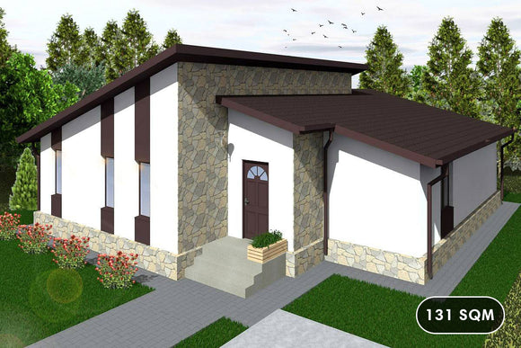 Two Story Steel Frame House With 4 Bedrooms Model 130-088 - home design picture 1