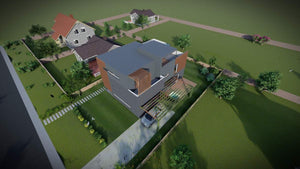 Metal Structure House in Otopeni Exterior Walls Closure with Fiber Cement thumbnail