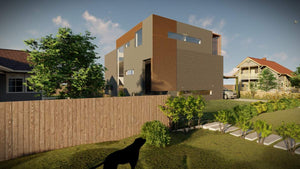 Metal Structure House in Otopeni Exterior Walls Closure with Fiber Cement thumbnail