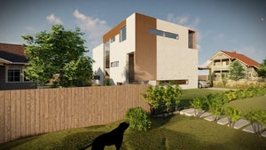 Metal Structure House in Otopeni Exterior Walls Closure with Fiber Cement thumbnail