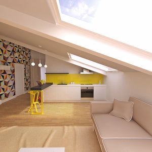 Attic Interior Design of 55 sqm in Bucharest thumbnail