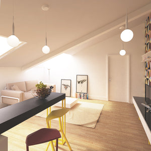 Attic Interior Design of 55 sqm in Bucharest thumbnail