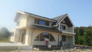 Aplicare finisaj decorativ pe fatade casa structura metalica usoara thumbnail
