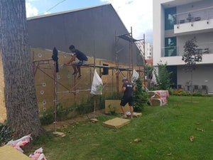 Applying Spackle to the Facade of a Metal House Project in Craiova thumbnail