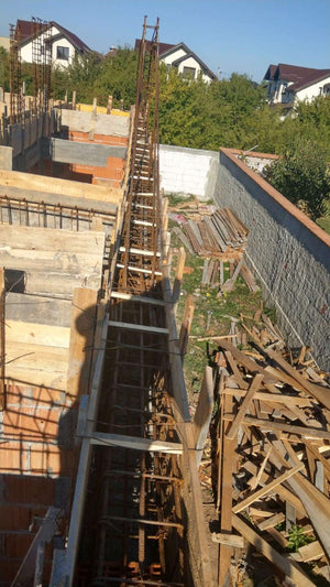 Reinforcing, Formwork, and Pouring Beams and Ground Floor Slab for a House on Masonry in Mogosoaia thumbnail