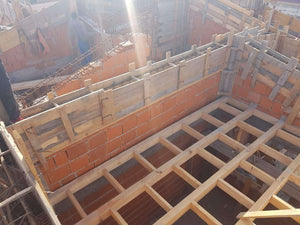 Reinforcing and Formwork for Beams and Columns on a Masonry House in Mogosoaia thumbnail