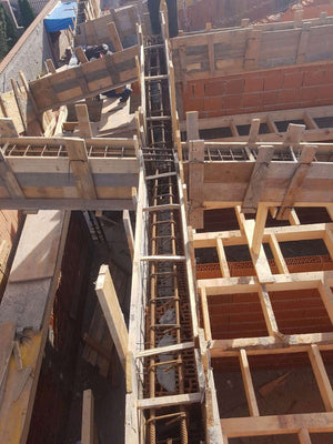 Reinforcing and Formwork for Beams and Columns on a Masonry House in Mogosoaia thumbnail