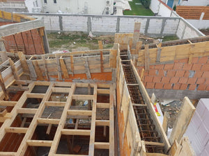 Reinforcing and Formwork for Beams and Columns on a Masonry House in Mogosoaia thumbnail