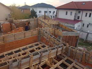 Reinforcing and Formwork for Beams and Columns on a Masonry House in Mogosoaia thumbnail