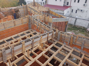 Reinforcing and Formwork for Beams and Columns on a Masonry House in Mogosoaia thumbnail